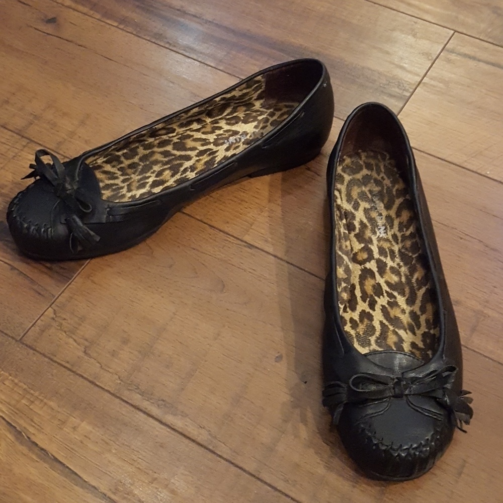 Gianni Bini - Black Bow Vamp Flats